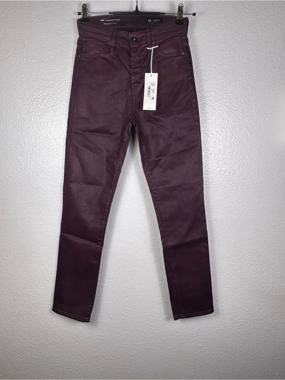 AG Adriano Goldschmied Women's High Rise Slim Straight LTPoir Denim Jeans 24